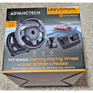 Advenctech Wireless Gaming Racing Wheel Universal PC-PS3-PS4-XBOX 1 and XBOX X/S